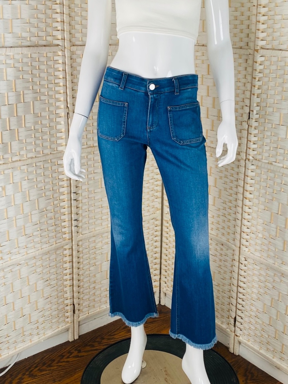 Stella McCarthy Womens Blue Denim Jeans, 34, 28.